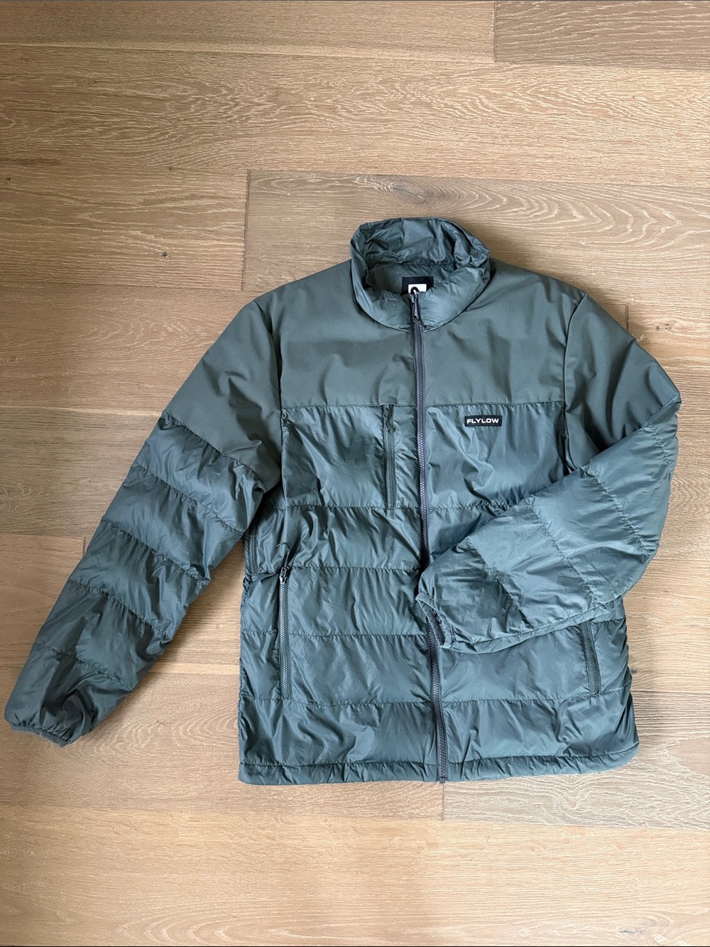 Flylow Men’s Sage Green Quilted Puffer Jacket